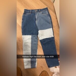 Hollister High Rise Patchwork Jeans